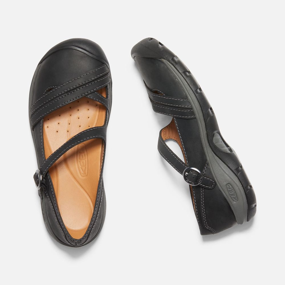 Slip-On Keen Femme Noir | Presidio Ii Cross Strap | ZVXFO-9358